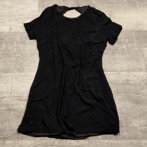 Black Open Back Dress